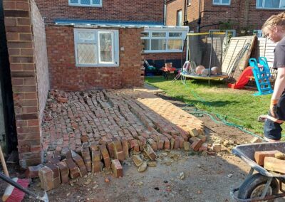 Brick Garage Demolition 3